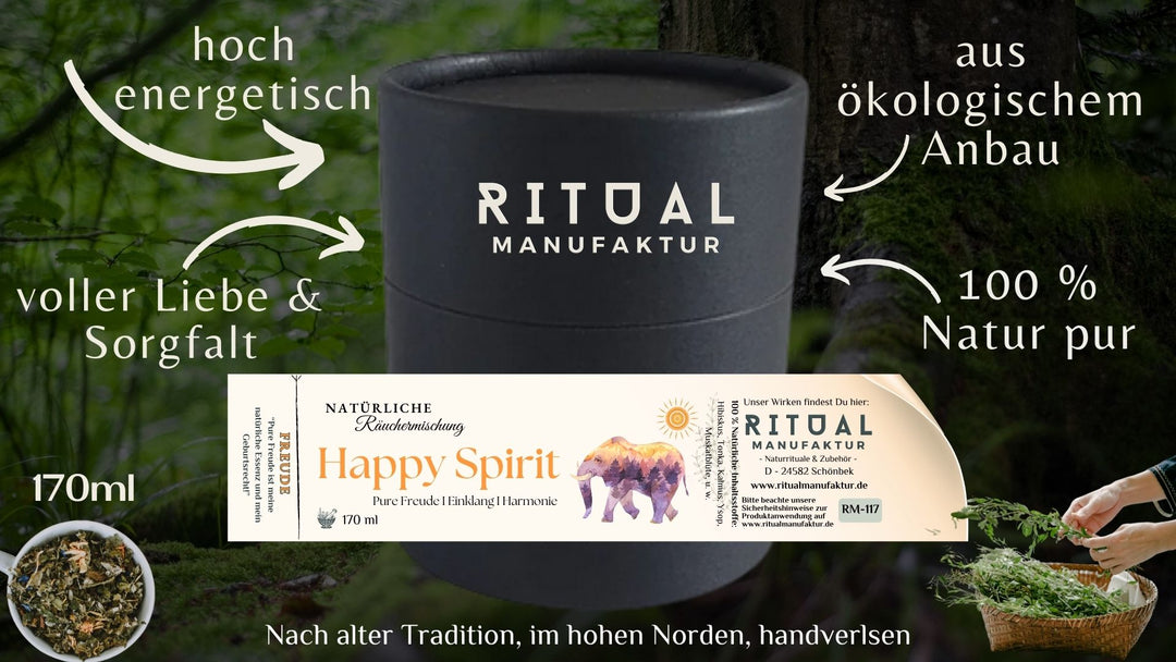 Happy Spirit Räuchermischung - Ritualmanufaktur.de