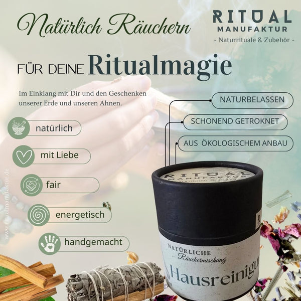 Hausreinigung Räuchermischung - Ritualmanufaktur.de