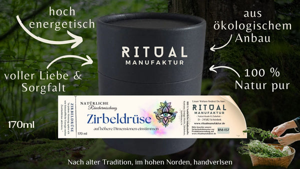 Zirbeldrüse aktivieren Räuchermischung - Ritualmanufaktur.de