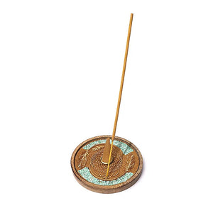 Traumfänger Amazonit Halter Räucherstäbchen & Kegel - Ritualmanufaktur.de