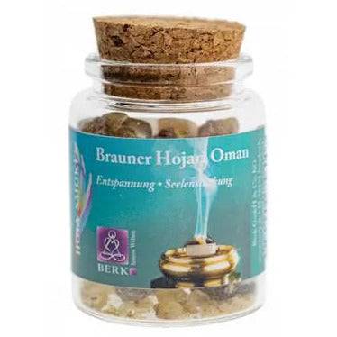 Brauner Hojari Oman I Boswellia Sacra I reine Harze im Glas