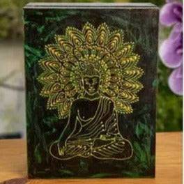 Buddha Sun Holzbox Handbemalt groß - Ritualmanufaktur.de