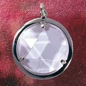 Bergkristall-Medaillon I Schutzschild - Ritualmanufaktur.de