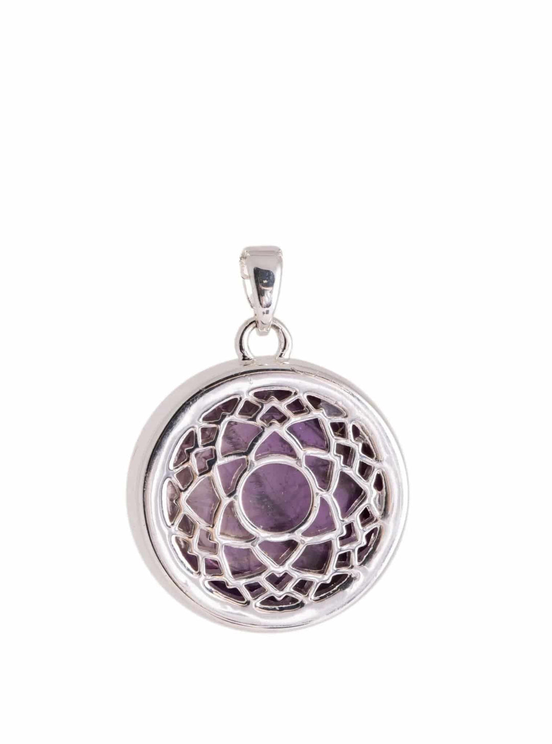 Kronen-Chakra Anhänger mit Amethyst - Ritualmanufaktur.de