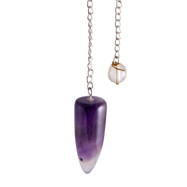 Amethyst Zapfenpendel Intuition - Ritualmanufaktur.de