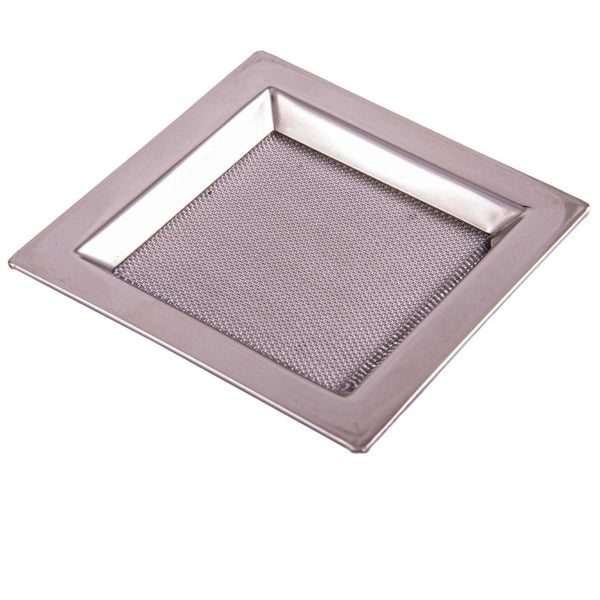 Räuchersieb aus Edelstahl eckig silbern - Ritualmanufaktur.de