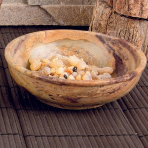 Steinschale aus Speckstein in 13 cm - Ritualmanufaktur.de