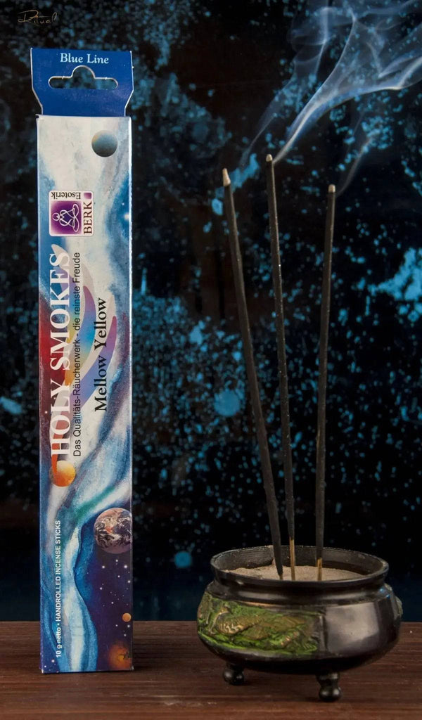 Mellow Yellow Räucherstäbchen 100 % natürlich und traditionell handgerollt - Ritualmanufaktur.de