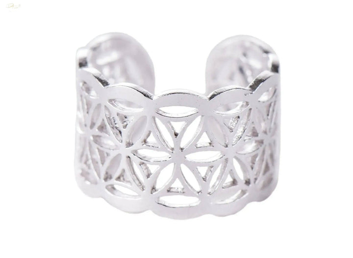 Blume des Lebens Ring aus 925 Sterling Silber - Ritualmanufaktur.de