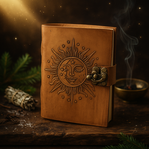 Notizbuch Kosmos Sonne & Mond - Ritualmanufaktur.de