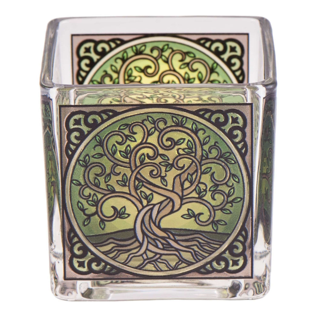 Teelichtglas Yggdrasil - Ritualmanufaktur.de