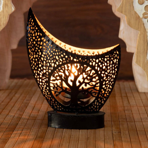 Weltenbaum Teelichthalter - Ritualmanufaktur.de