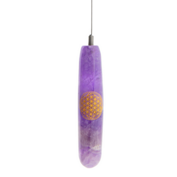 Tensor Amethyst I mit Blume des Lebens - Ritualmanufaktur.de