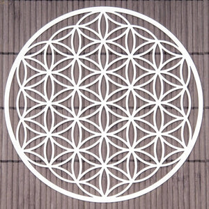 Blume des Lebens 18 cm Wandschmuck aus Edelstahl - Ritualmanufaktur.de