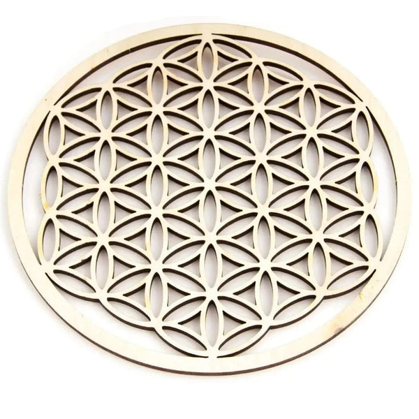 Blume des Lebens aus Holz 14,4 cm - Ritualmanufaktur.de
