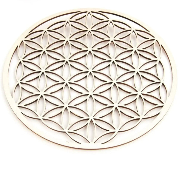 Blume des Lebens aus Holz 22 cm - Ritualmanufaktur.de