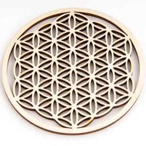 Blume des Lebens aus Holz 9 cm - Ritualmanufaktur.de