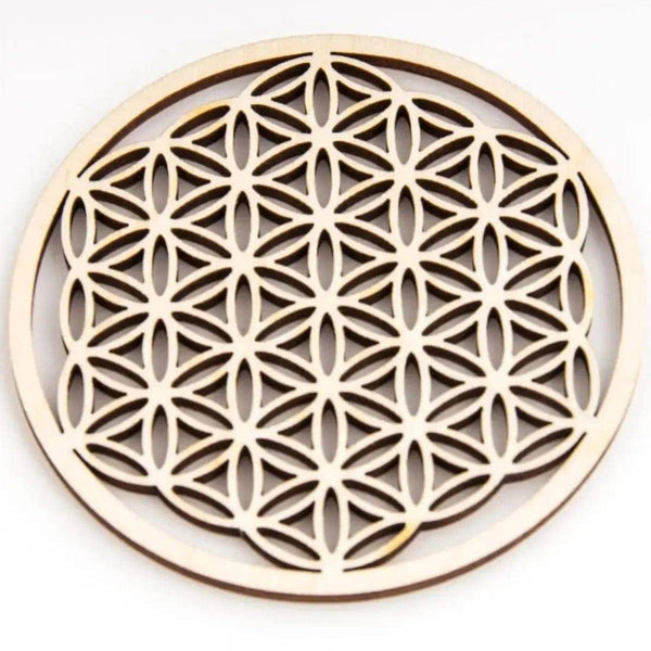 Blume des Lebens aus Holz 9 cm - Ritualmanufaktur.de