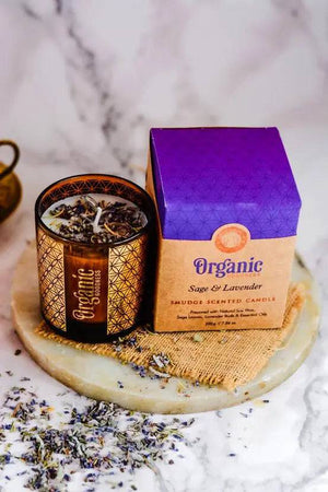 Salbei und Lavendel Sojawachskerze - Ritualmanufaktur.de
