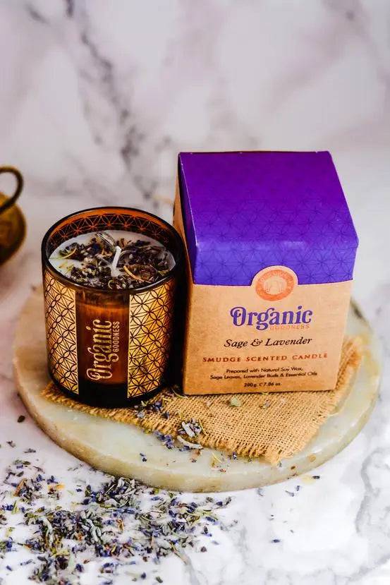 Salbei und Lavendel Sojawachskerze - Ritualmanufaktur.de