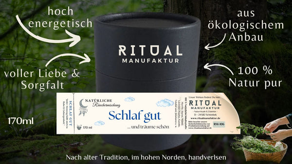 Schlaf gut Räuchermischung - Ritualmanufaktur.de
