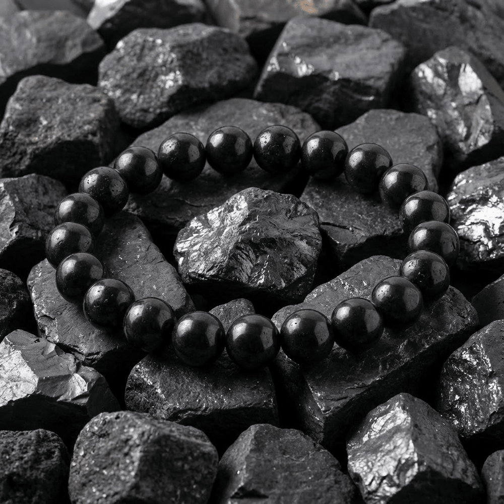Schungit Kraftarmband Schutz & Klärung - Ritualmanufaktur.de