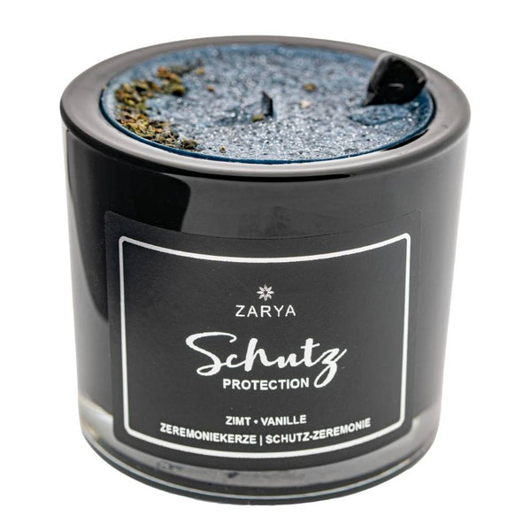 Schutzkerze Zimt, Vanille Turmalin