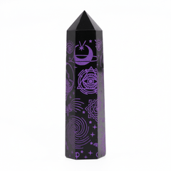 Schwarze Obsidianspitzen - Ritualmanufaktur.de