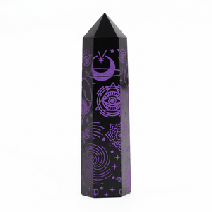 Schwarze Obsidianspitzen - Ritualmanufaktur.de