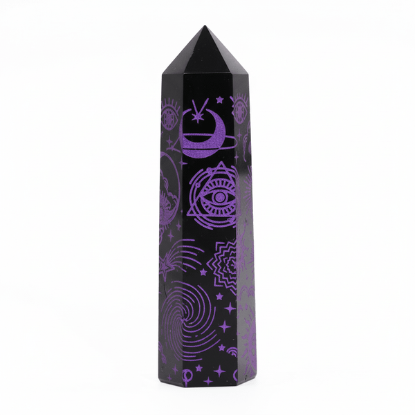 Schwarze Obsidianspitzen - Ritualmanufaktur.de