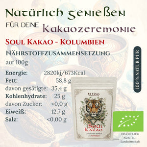 Soul Zeremonie - Kakao aus Kolumbien Criollo Drops - Ritualmanufaktur.de