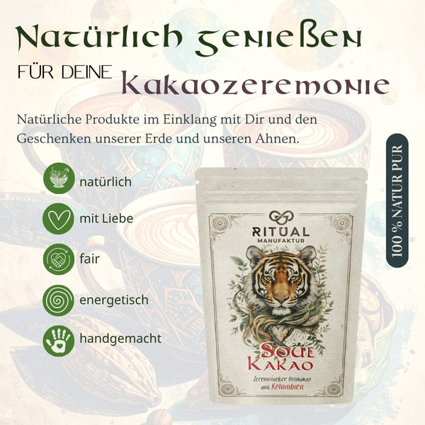 Soul Zeremonie - Kakao aus Kolumbien Criollo Drops - Ritualmanufaktur.de