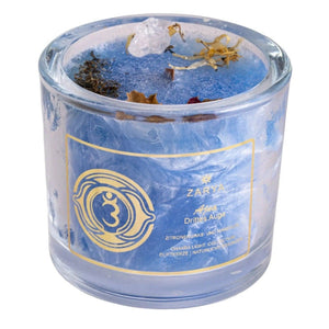 Stirnchakra Kerze Ajna handgegossen - Ritualmanufaktur.de