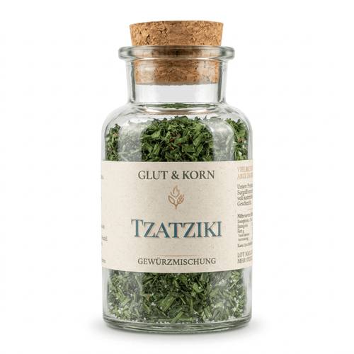 Tzatziki Gewürzmischung, für Tzatziki und herzhaft Dip, griechisch, Ritualmanufaktur, Glut & Korn