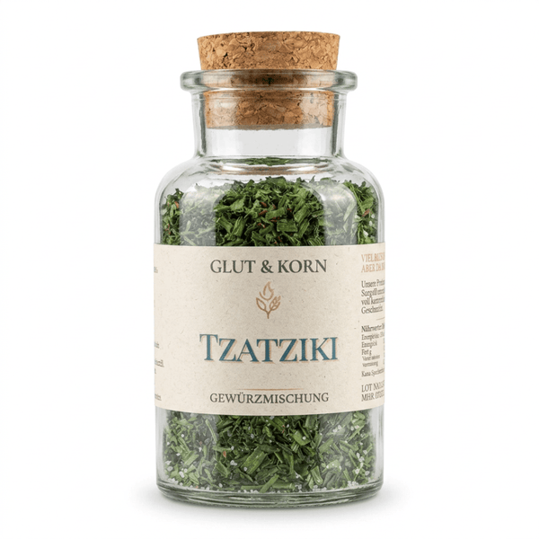 Tzatziki Gewürzmischung, für Tzatziki und herzhaft Dip, griechisch, Ritualmanufaktur, Glut & Korn