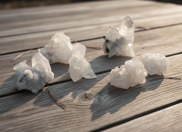 Weißer Apophyllit roh - Ritualmanufaktur.de