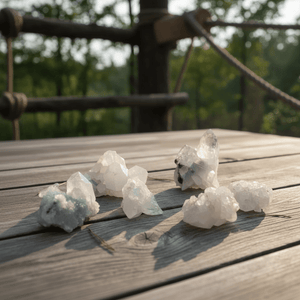 Weißer Apophyllit roh - Ritualmanufaktur.de
