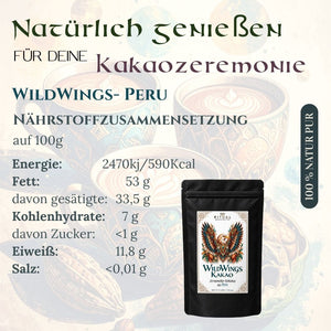 WildWings Zeremonie-Kakao Drops aus Peru - Ritualmanufaktur.de