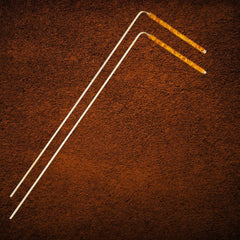 Wünschelrute, 34 cm Messing mit Kupfergriff - Ritualmanufaktur.de