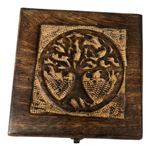 Yggdrasil Baum des Lebens Holzbox - Ritualmanufaktur.de