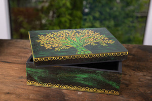 Yggdrasil Holzbox groß - Ritualmanufaktur.de