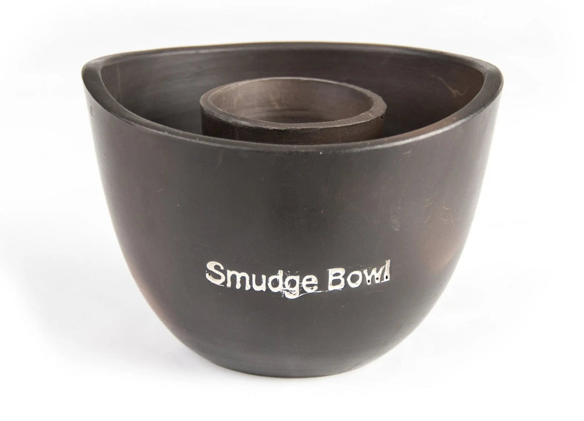 Kopie von Smudge Bowl, schwarz aus Ton, Ø ca. 13 cm Berk