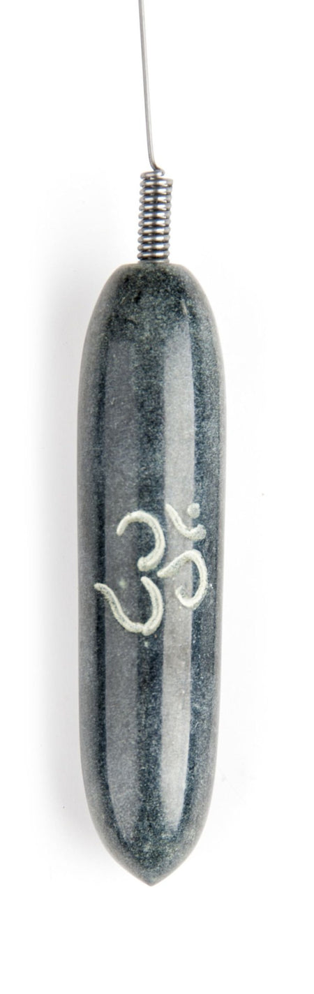 Tensor aus grauem Speckstein mit OM ca. 29,5 cm Berk