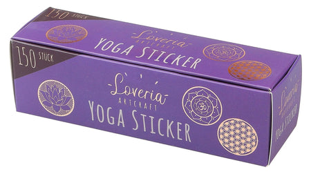Yoga Sticker (150 St.) Lotus, Blume des Lebens, OM je 50 - Ritualmanufaktur.de